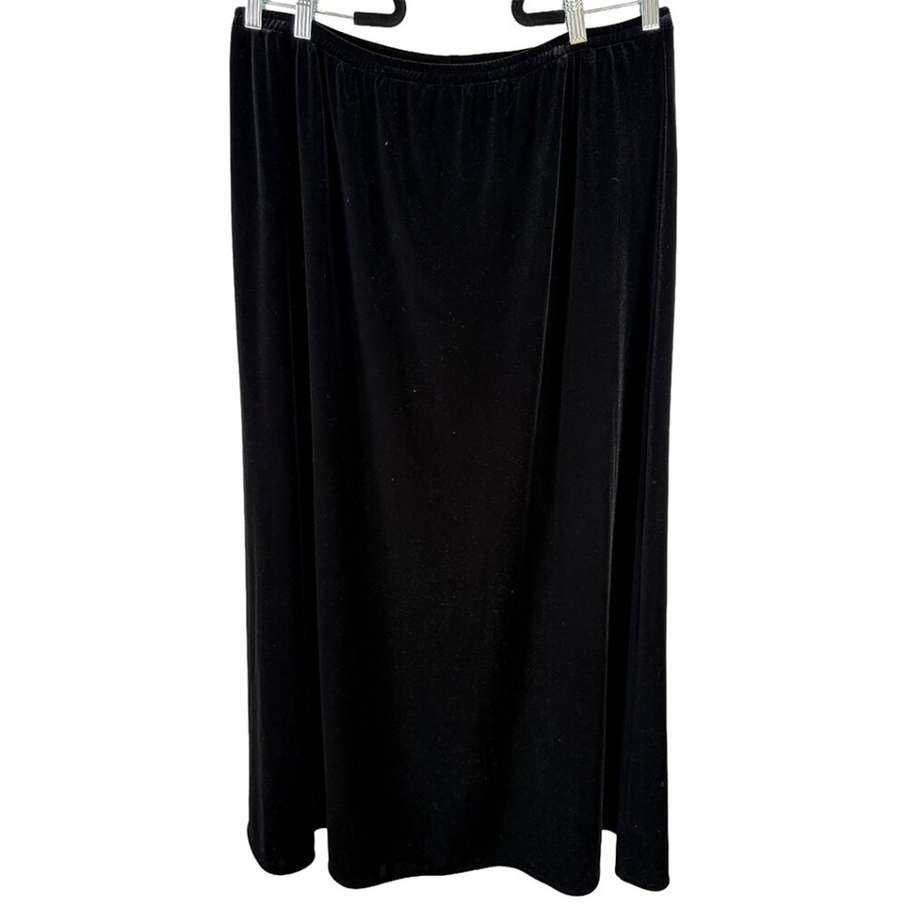 Patra Black Velvet Maxi Skirt NWT | Size 2X
